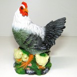 Садовая фигура Курица с цыплятами Б - Оптовая компания УДАЧА 96 Екатеринбург