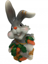 Копилка кролик с морковкой 17см/ символ 2023 года/ подарок на новый год/ сувенир /09227-3-2А - Оптовая компания УДАЧА 96 Екатеринбург