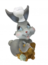  Копилка кролик с монетами 16см/ символ 2023 года/ новый год /09070-3С - Оптовая компания УДАЧА 96 Екатеринбург